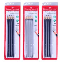 Kit de Lapis Grafite Faber-Castell Max Preto Nº2 com 12 Unidades Kit077